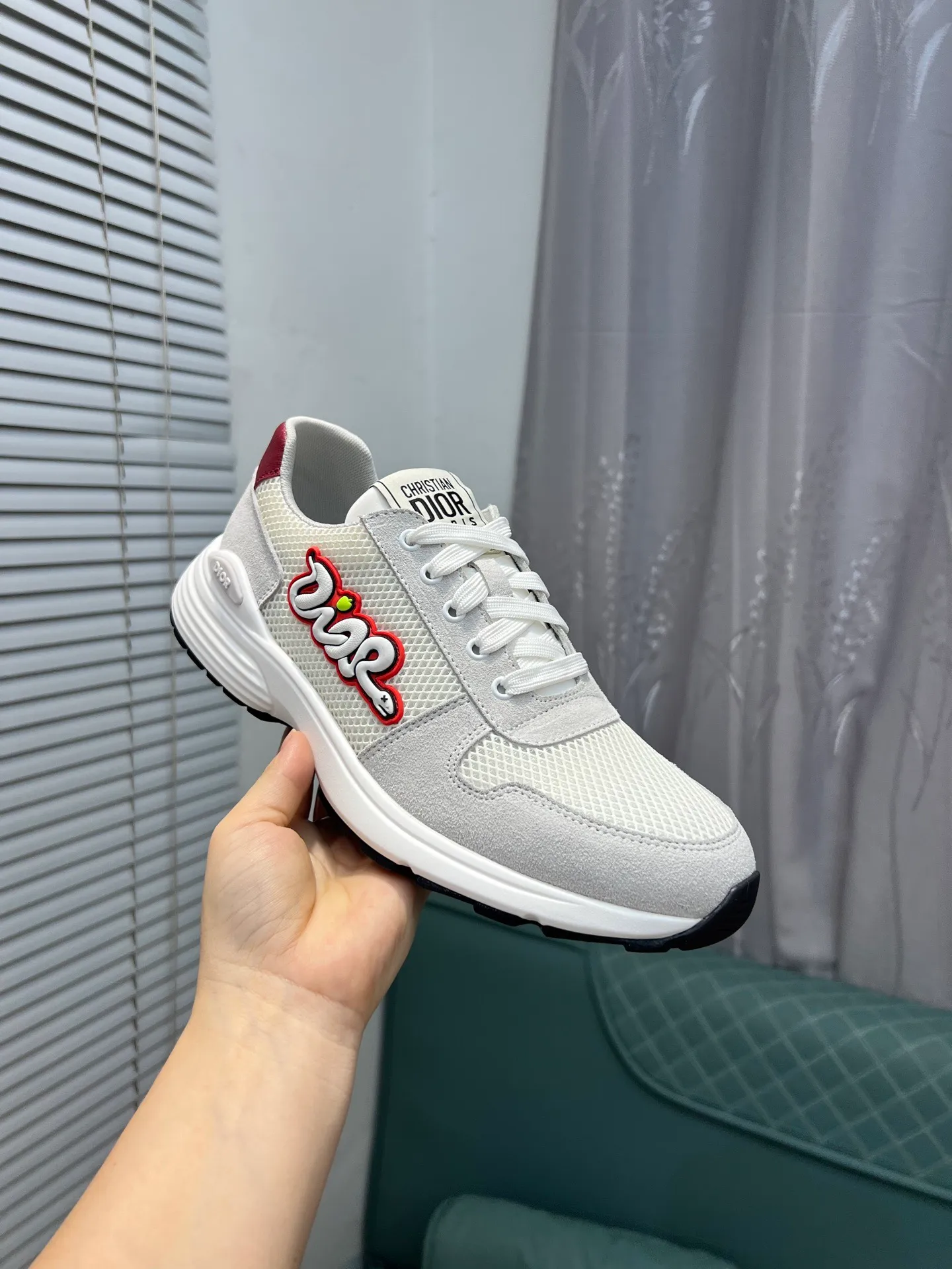 Men's shoes 💰420 [Dior] popular men's shoes, imported mesh splicing material, really inside. Original sole provided by the original factory, 38-45 (45 customized, non-refundable)